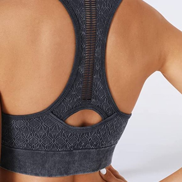 NWT Activewear Set, Seamless, Compression Fit, Size Medium, Charcoal Grey - Picture 4 of 8